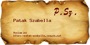 Patak Szabella névjegykártya